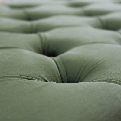 Green velvet upholstery